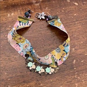 Spring floral handmade choker